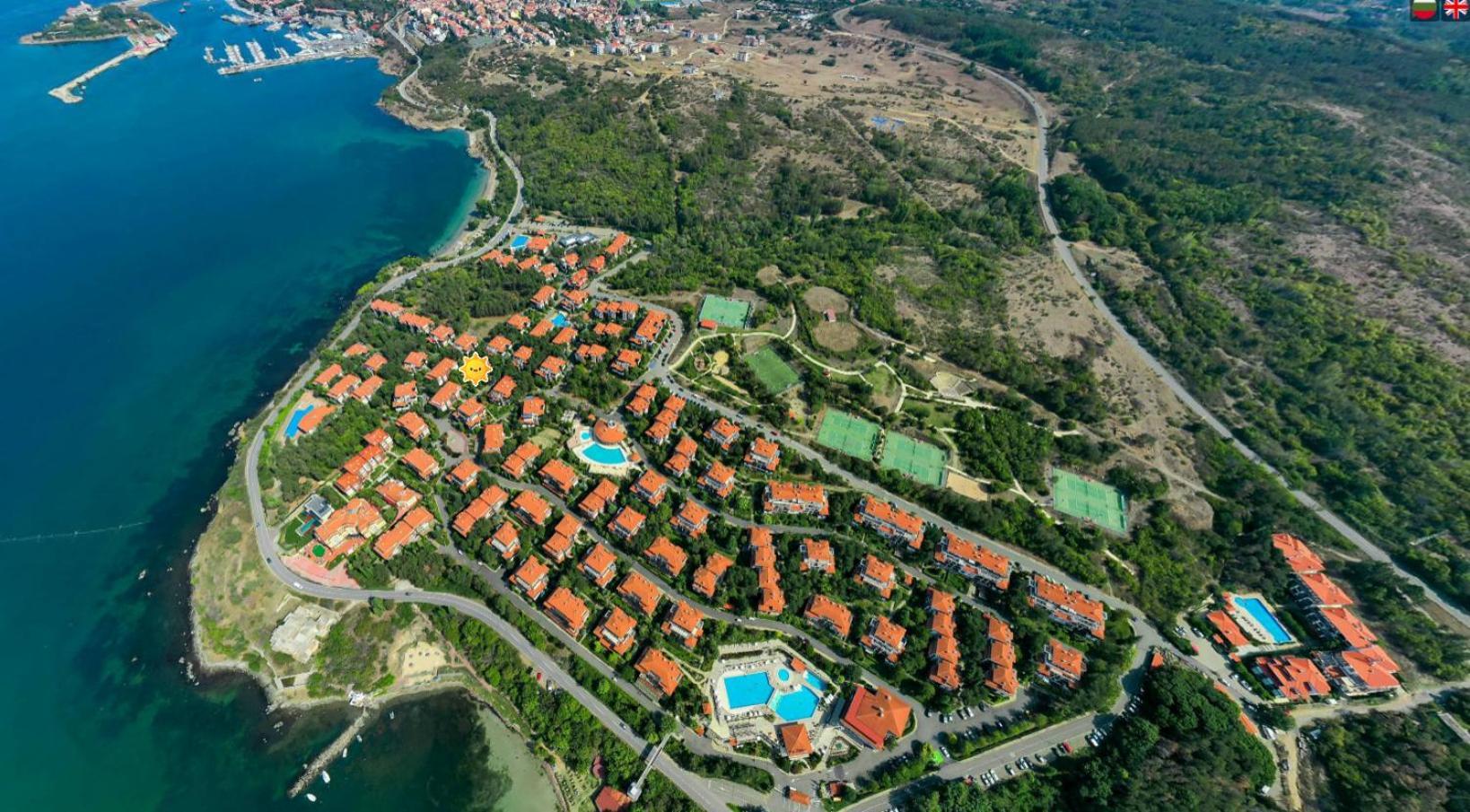 Aj Apartment 1 With Pool View, Santa Marina Holiday Village, Sozopol Exteriör bild